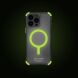 Защитный чехол SKINARMA SAIDO NITEGLOW Mag-Charge для Apple iPhone 16 Pro Max - Lime Green (379928G). Фото 4 из 10