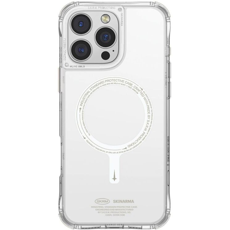 Защитный чехол SKINARMA SAIDO NITEGLOW Mag-Charge для Apple iPhone 16 Pro Max - Lime Green: фото 1 из 10
