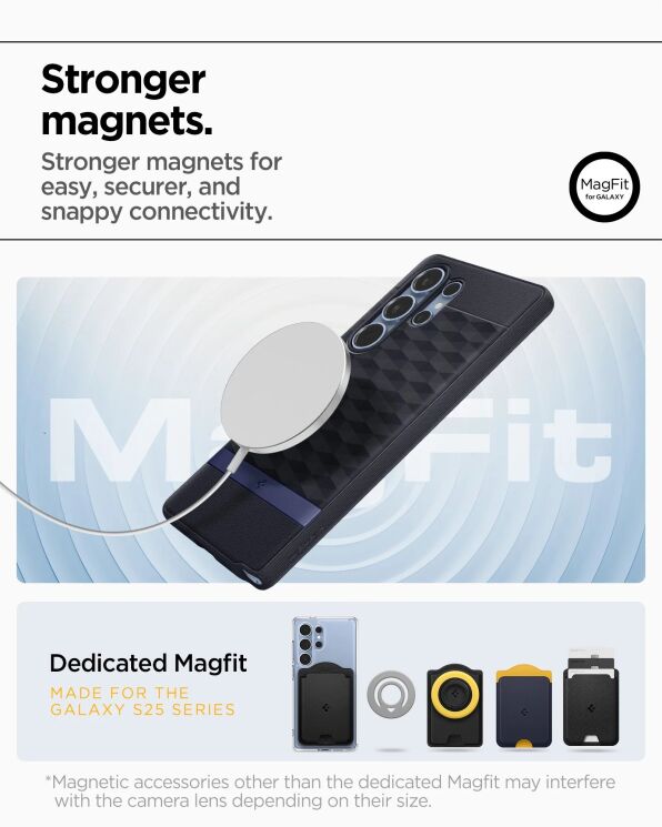 Защитный чехол Spigen (SGP) Caseology Parallax (MagFit) by Spigen для Samsung Galaxy S25 Ultra (S938) ACS09055 - Ash Grey: фото 13 из 16