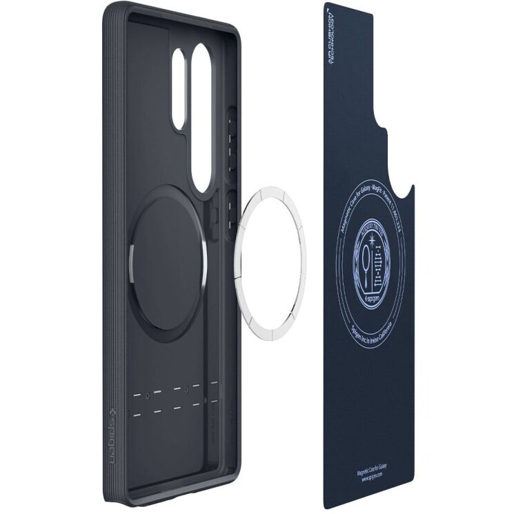 Защитный чехол Spigen (SGP) Caseology Parallax (MagFit) by Spigen для Samsung Galaxy S25 Ultra (S938) ACS09054 - Navy Violet: фото 7 из 16