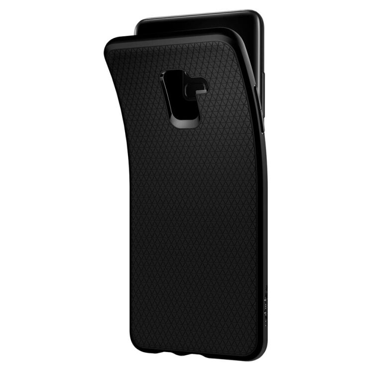 Захисний чохол Spigen SGP Liquid Air для Samsung Galaxy A8+ (A730) - Black: фото 5 з 7
