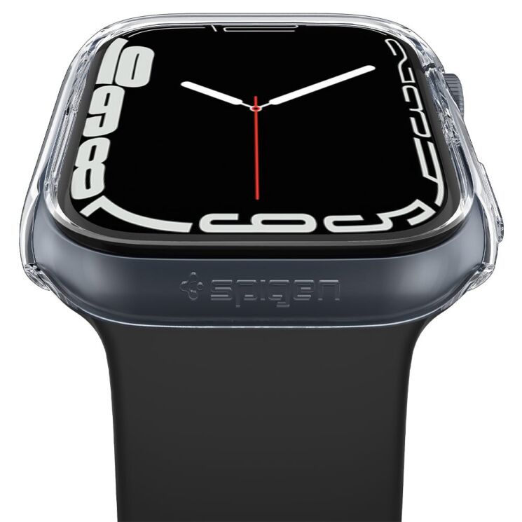 Защитный чехол Spigen (SGP) Thin Fit (FW) для Apple Watch 45 mm (7 / 8 / 9 Series) - Crystal Clear: фото 6 из 16