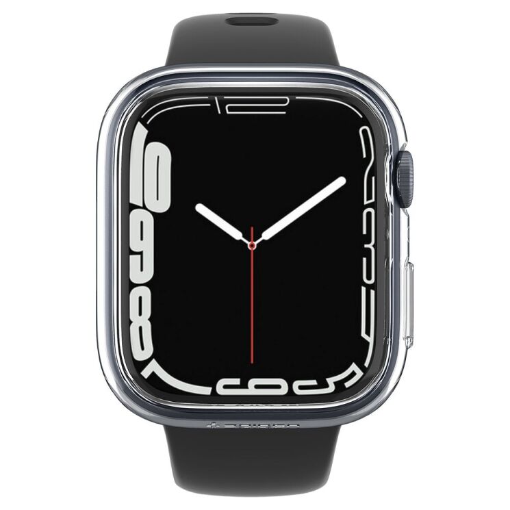 Защитный чехол Spigen (SGP) Thin Fit (FW) для Apple Watch 45 mm (7 / 8 / 9 Series) - Crystal Clear: фото 5 из 16