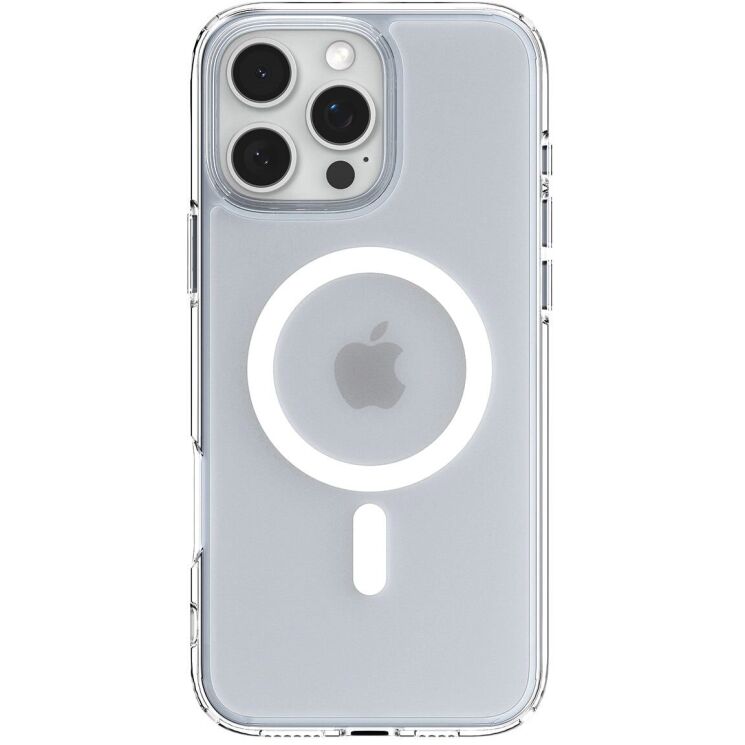 Защитный чехол Spigen (SGP) Ultra Hybrid (MagFit) для Apple iPhone 16 Pro - Frost Clear: фото 4 из 15