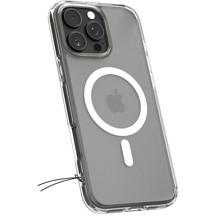 Защитный чехол Spigen (SGP) Ultra Hybrid (MagFit) для Apple iPhone 16 Pro - Frost Clear: фото 5 из 15