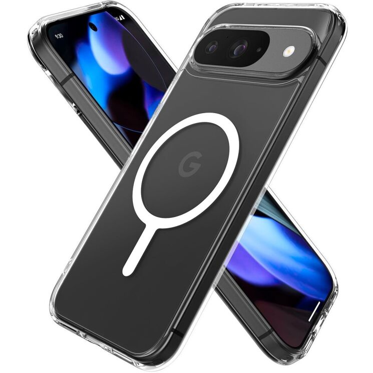 Защитный чехол Spigen (SGP) Ultra Hybrid (MagFit) для Google Pixel 9 Pro - White: фото 3 из 13