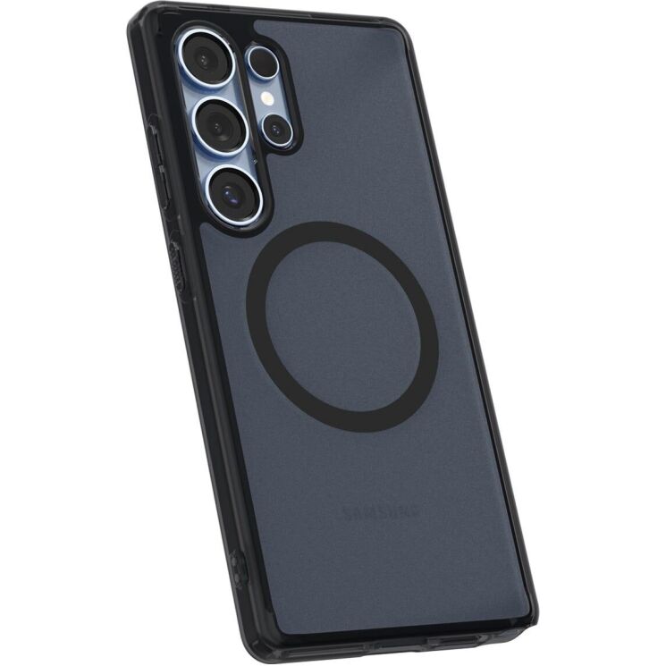Защитный чехол Spigen (SGP) Ultra Hybrid (MagFit) для Samsung Galaxy S25 Ultra (S938) ACS08960 - Frost Black: фото 3 из 20