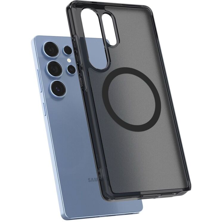 Защитный чехол Spigen (SGP) Ultra Hybrid (MagFit) для Samsung Galaxy S25 Ultra (S938) ACS08960 - Frost Black: фото 4 из 20