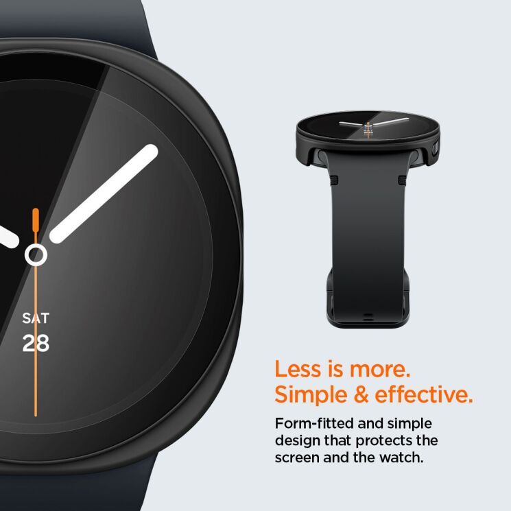 Защитный чехол Spigen Thin Fit (FW) для Samsung Galaxy Watch 9 (40mm) / 8 (40mm) ACS11597 - Black (387006B) Защитный чехол Spigen Thin Fit (FW) для Samsung Galaxy Watch 9 (40mm) / 8 (40mm) ACS11597 - Black: фото 10 из 10