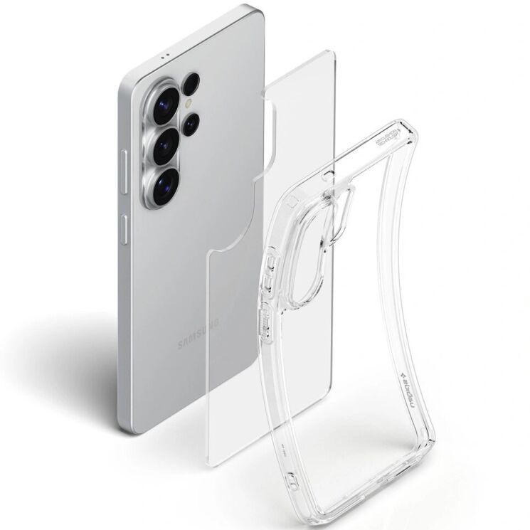 Захисний чохол Spigen Ultra Hybrid для Samsung Galaxy S26 Ultra (S948) ACS10677 - Crystal Clear: фото 3 з 11