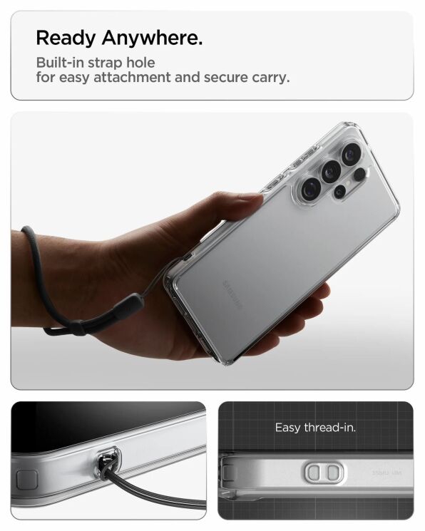 Захисний чохол Spigen Ultra Hybrid для Samsung Galaxy S26 Ultra (S948) ACS10678 - Space Crystal: фото 11 з 11