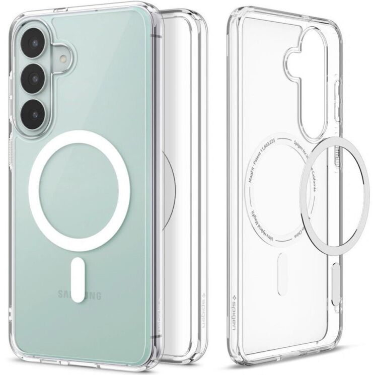 Защитный чехол Spigen Ultra Hybrid MagSafe для Samsung Galaxy S26 FE (ACS11636) - Clear / White (412780W) Защитный чехол Spigen Ultra Hybrid MagSafe для Samsung Galaxy S26 FE (ACS11636) - Clear / White: фото 2 из 14