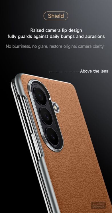 Захисний чохол SULADA Natural Leather Case для Samsung Galaxy Fold 8 Ultra - Black (424019B) Захисний чохол SULADA Natural Leather Case для Samsung Galaxy Fold 8 Ultra - Black: фото 9 з 11