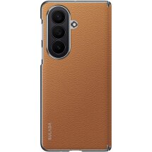Защитный чехол SULADA Natural Leather Case для Samsung Galaxy Fold 8 Ultra - Brown: фото 1 из 11
