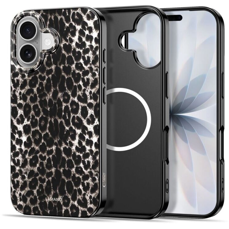 Защитный чехол Tech-Protect Lamano MagSafe для iPhone 17 - Leopard: фото 3 из 8
