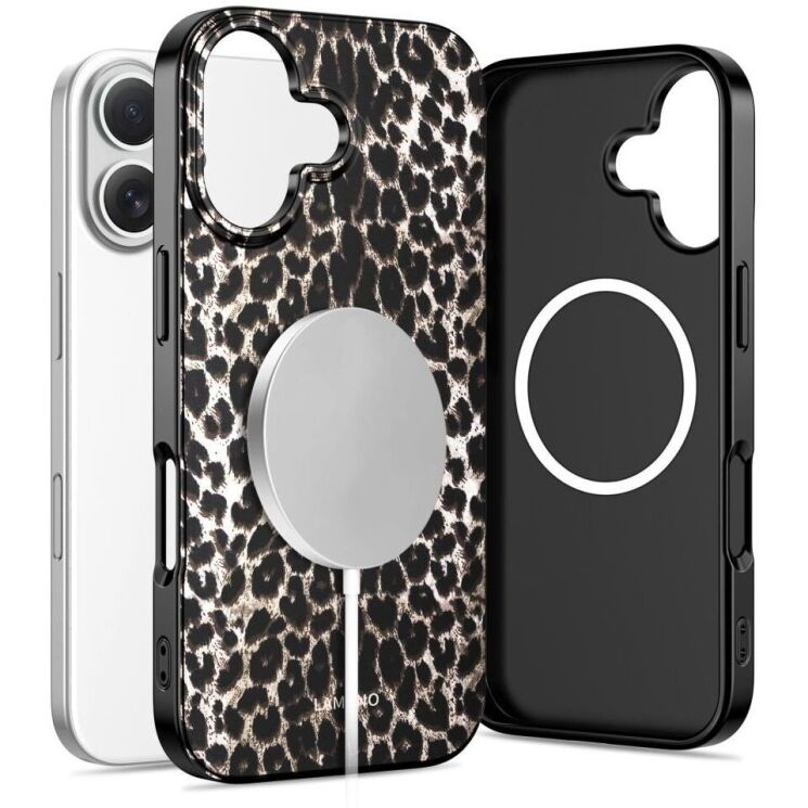 Защитный чехол Tech-Protect Lamano MagSafe для iPhone 17 - Leopard: фото 2 из 8