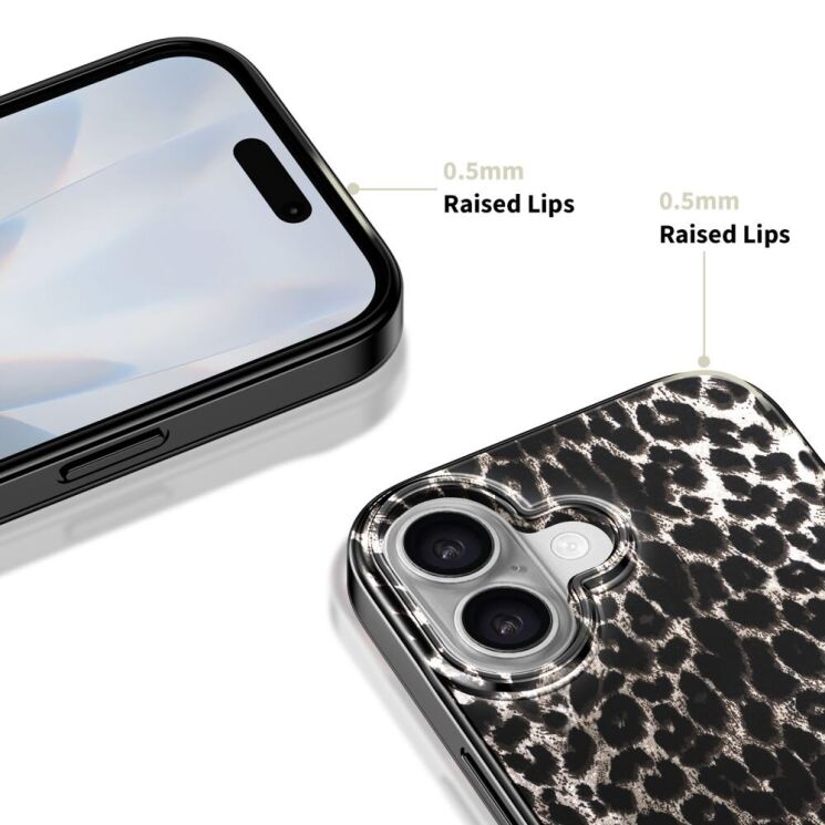 Защитный чехол Tech-Protect Lamano MagSafe для iPhone 17 - Leopard: фото 6 из 8