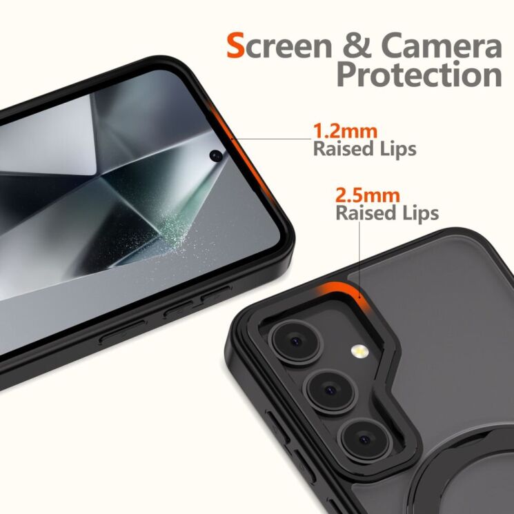Захисний чохол Tech-Protect MagRing MagSafe для Samsung Galaxy S25 (S931) - Matte Black: фото 3 з 5