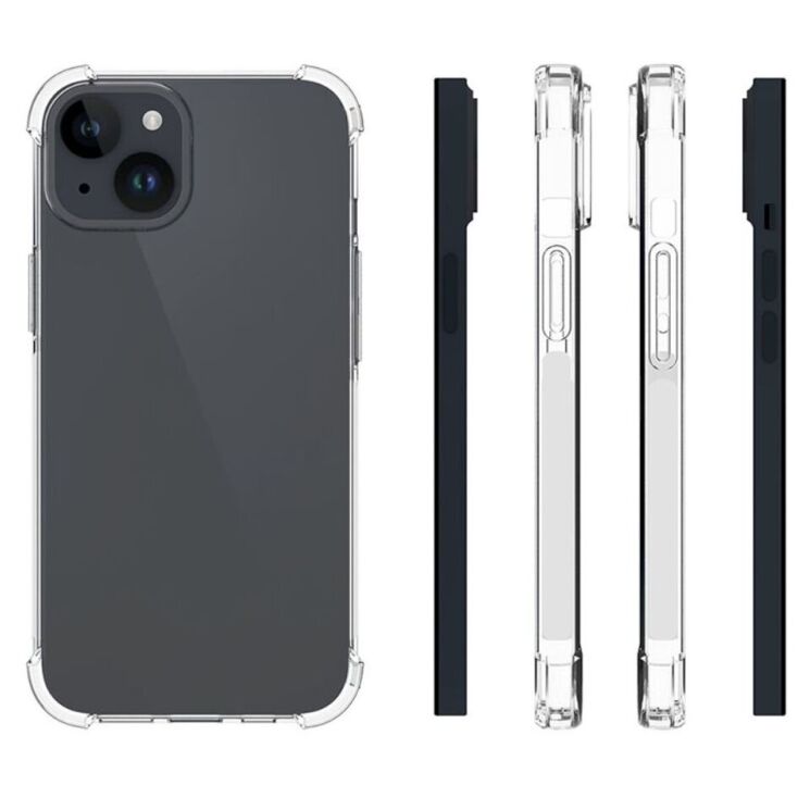 Защитный чехол UniCase AirBag для Apple iPhone 15 - Transparent: фото 5 из 5