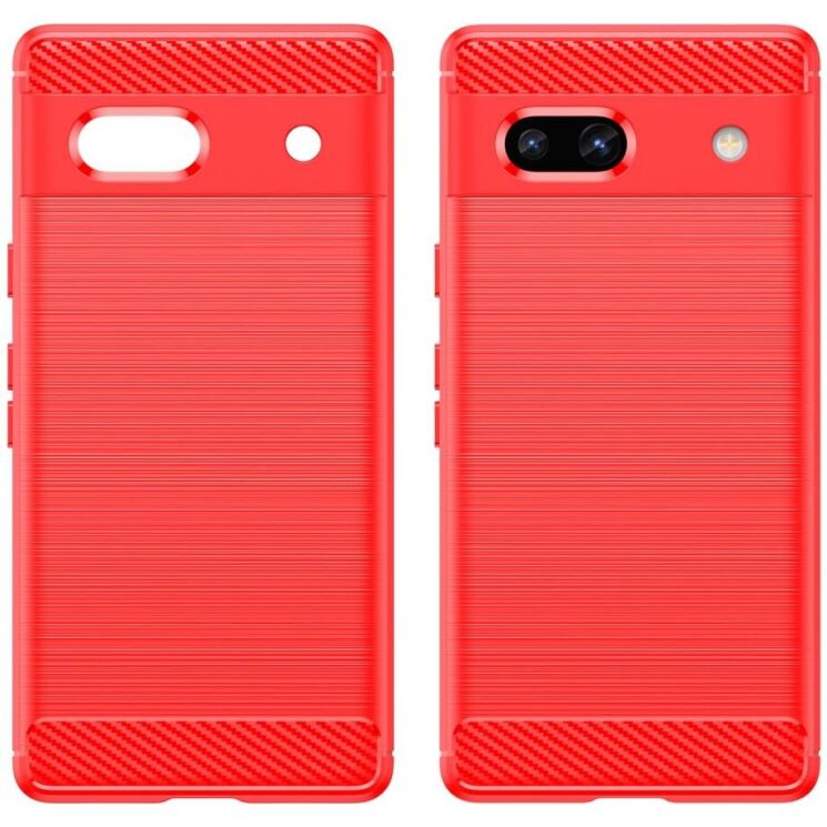 Защитный чехол UniCase Carbon для Google Pixel 7a - Red: фото 2 из 8