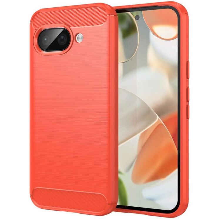 Захисний чохол UniCase Carbon для Google Pixel 9a - Red: фото 1 з 8