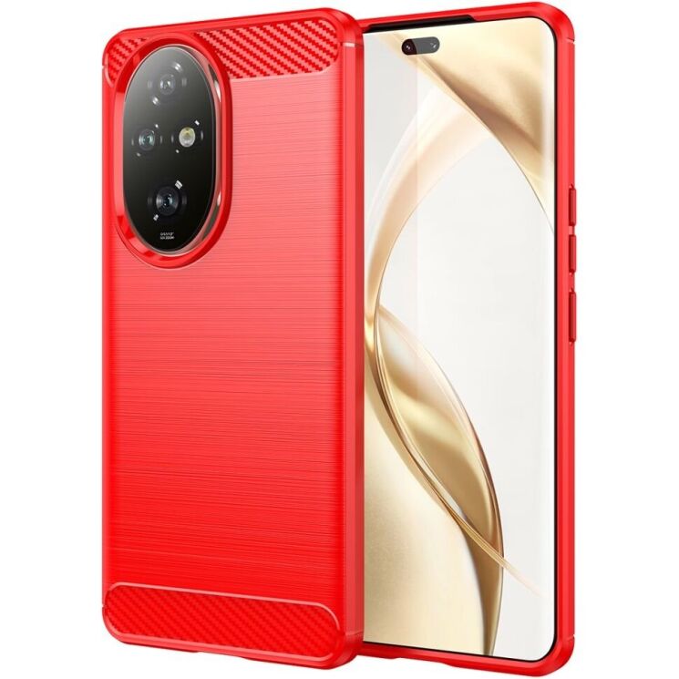 Захисний чохол UniCase Carbon для Honor 200 Pro - Red: фото 1 з 8