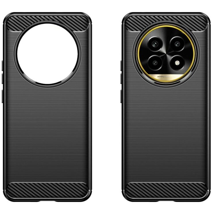 Защитный чехол UniCase Carbon для Realme 13 Pro / 13 Pro Plus - Black: фото 2 из 12