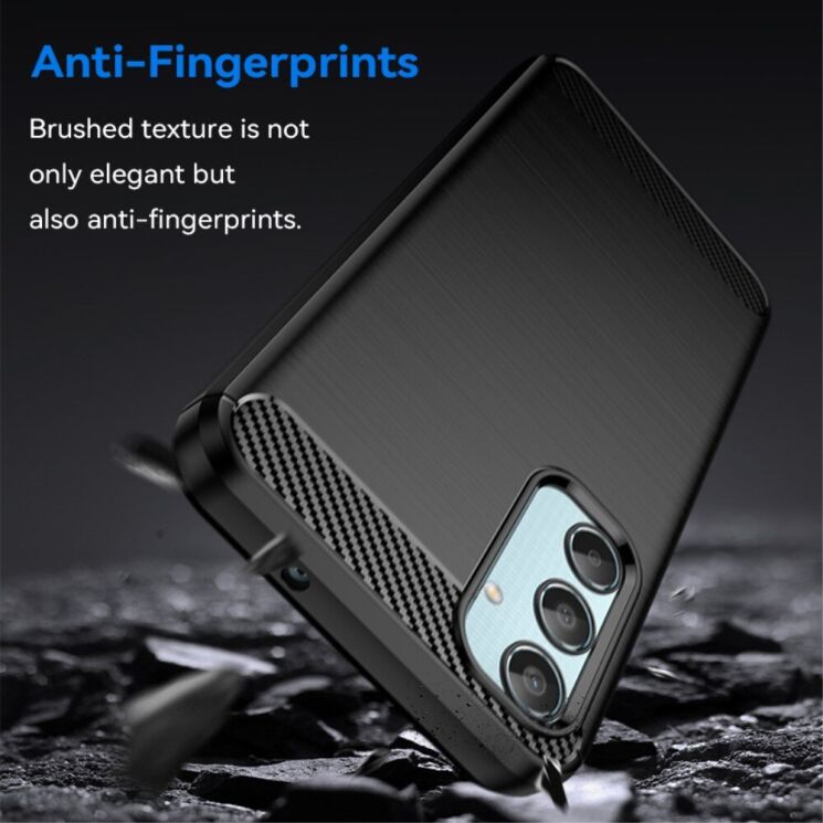 Захисний чохол UniCase Carbon для Samsung Galaxy M35 (M356) - Blue: фото 3 з 8