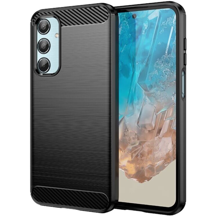 Защитный чехол UniCase Carbon для Samsung Galaxy M35 (M356) - Black: фото 1 из 8