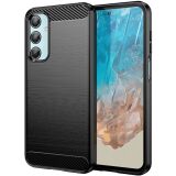 Силиконовый (TPU) чехол UniCase Carbon для Samsung Galaxy M35 (M356) - Black: фото 1 из 8