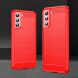 Защитный чехол UniCase Carbon для Samsung Galaxy S21 (G991) - Red (230439R). Фото 6 из 9