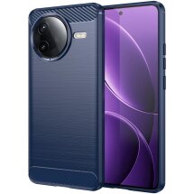 Защитный чехол UniCase Carbon для Xiaomi Poco F7 Pro - Blue: фото 1 из 8