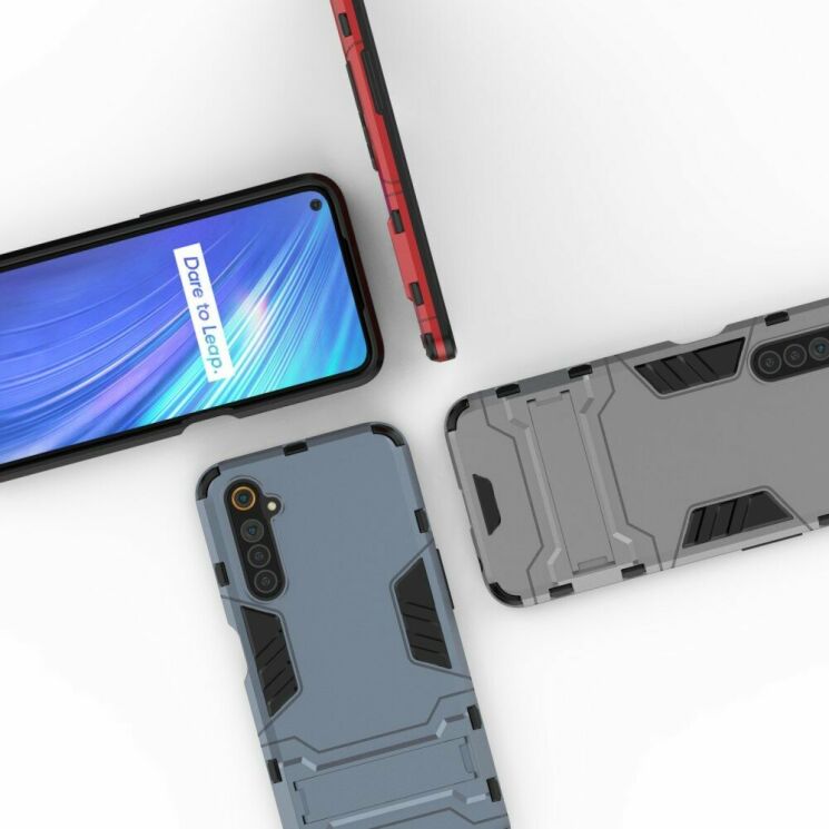 Захисний чохол UniCase Hybrid для Realme 6 - Blue: фото 7 з 8