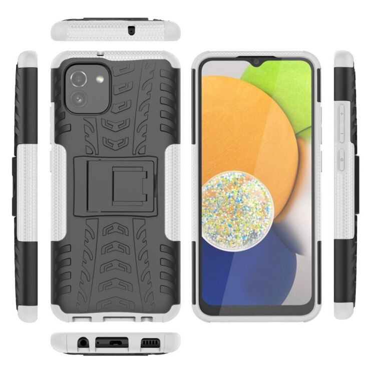 Защитный чехол UniCase Hybrid X для Samsung Galaxy A03 (A035) - White: фото 9 из 18