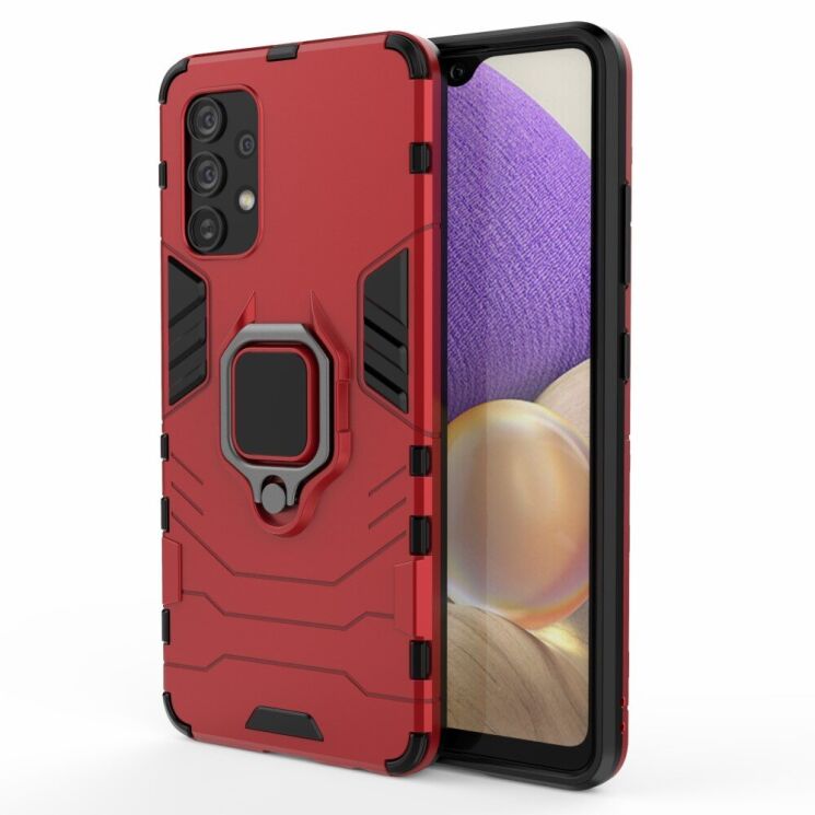 Защитный чехол Deexe Hybrid Case для Samsung Galaxy A32 (А325) - Red: фото 2 из 7