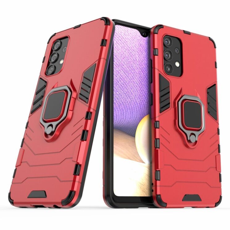 Защитный чехол Deexe Hybrid Case для Samsung Galaxy A32 (А325) - Red: фото 1 из 7