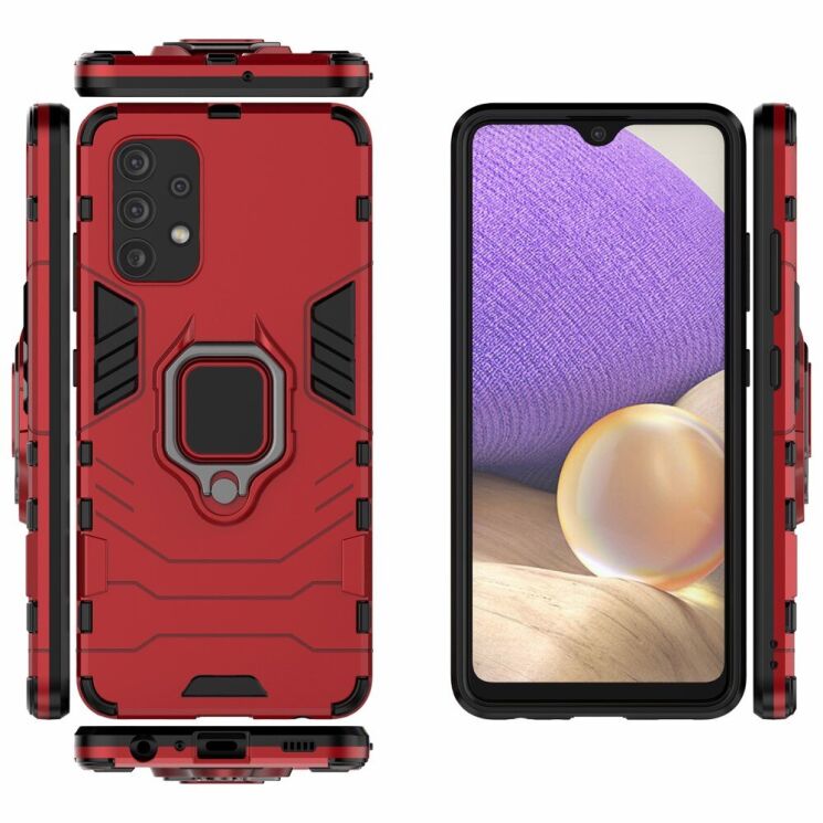 Защитный чехол Deexe Hybrid Case для Samsung Galaxy A32 (А325) - Red: фото 4 из 7