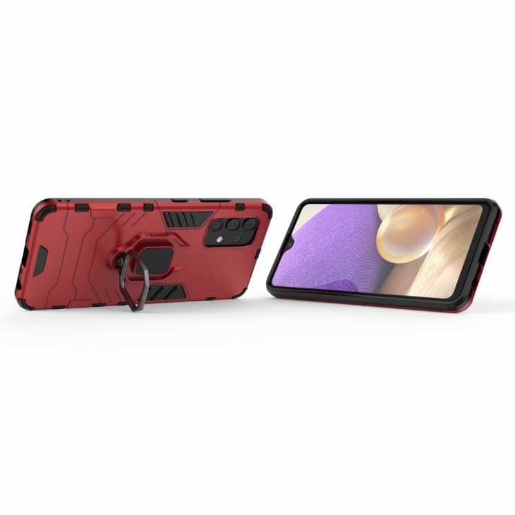 Защитный чехол Deexe Hybrid Case для Samsung Galaxy A32 (А325) - Red: фото 3 из 7
