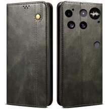 Защитный чехол UniCase Leather Wallet для Nothing Phone (3) - Green: фото 1 из 8