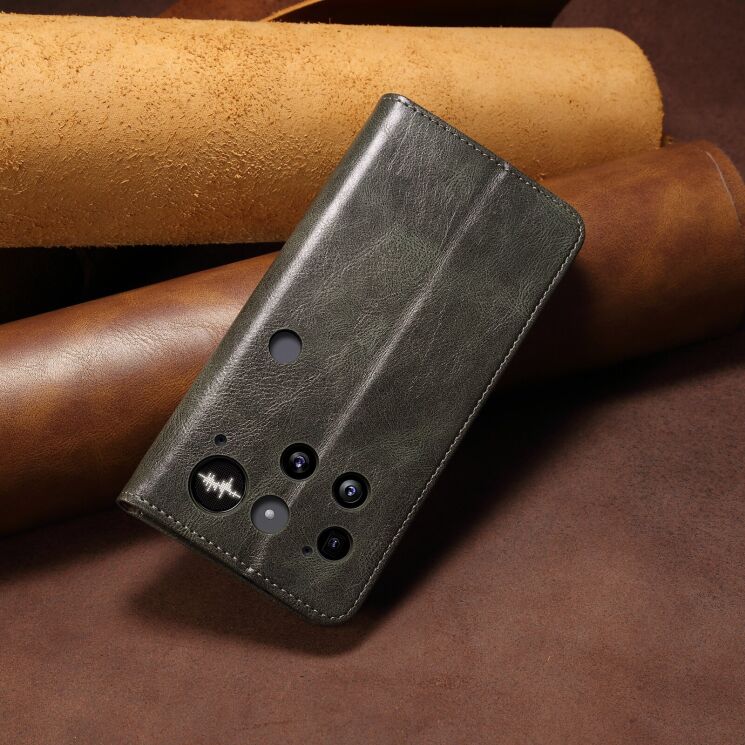 Защитный чехол UniCase Leather Wallet для Nothing Phone (3) - Green: фото 8 из 8