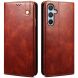 Защитный чехол UniCase Leather Wallet для Samsung Galaxy A05s (A057) - Brown (340304Z). Фото 1 из 6
