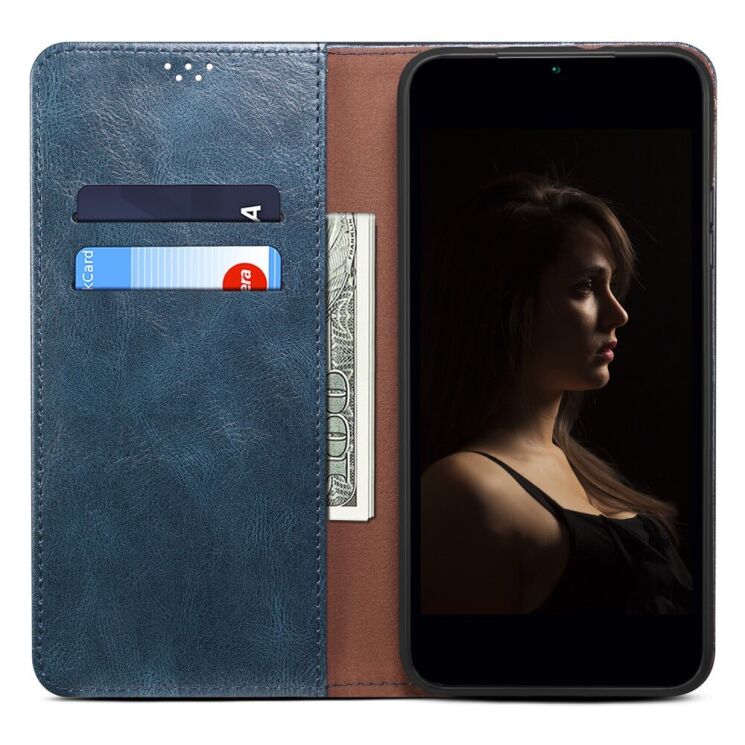 Защитный чехол UniCase Leather Wallet для Samsung Galaxy A54 (A546) - Blue: фото 2 из 8