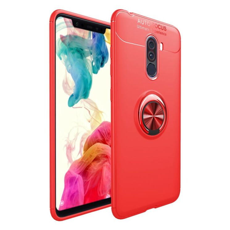 Захисний чохол UniCase Magnetic Ring для Xiaomi Pocophone F1 - Red: фото 1 з 9