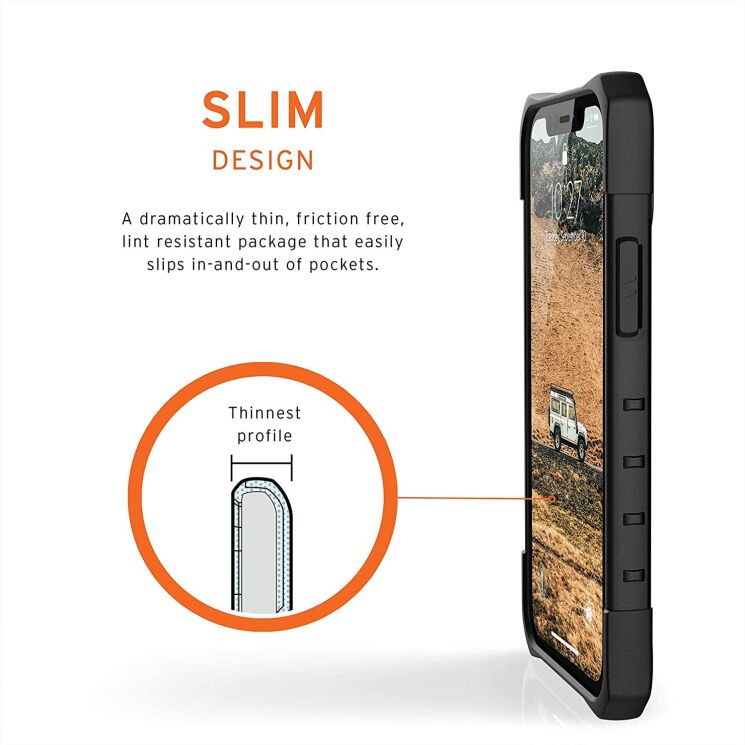 Защитный чехол URBAN ARMOR GEAR (UAG) Pathfinder SE для Apple iPhone 12 / iPhone 12 Pro - Black Midnight Camo: фото 8 из 9