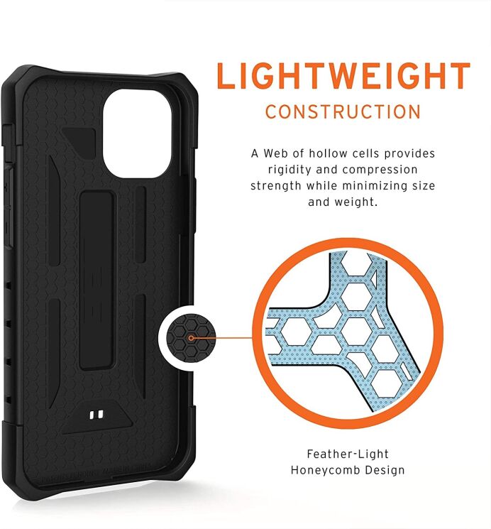 Защитный чехол URBAN ARMOR GEAR (UAG) Pathfinder SE для Apple iPhone 12 / iPhone 12 Pro - Black Midnight Camo: фото 9 из 9