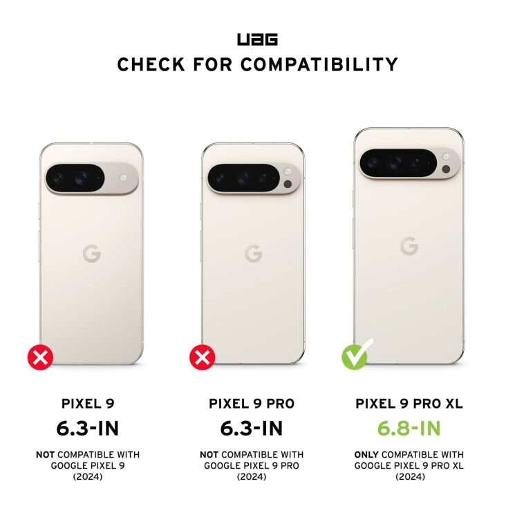Защитный чехол URBAN ARMOR GEAR (UAG) Plyo для Google Pixel 9 Pro XL - Ice: фото 9 из 14