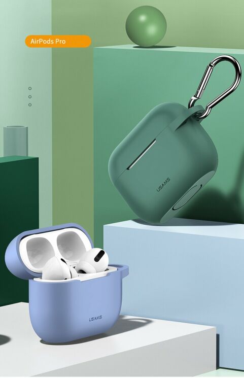 Захисний чохол USAMS US-BH568 Protective Cover для Apple AirPods Pro - Yellow: фото 2 з 17