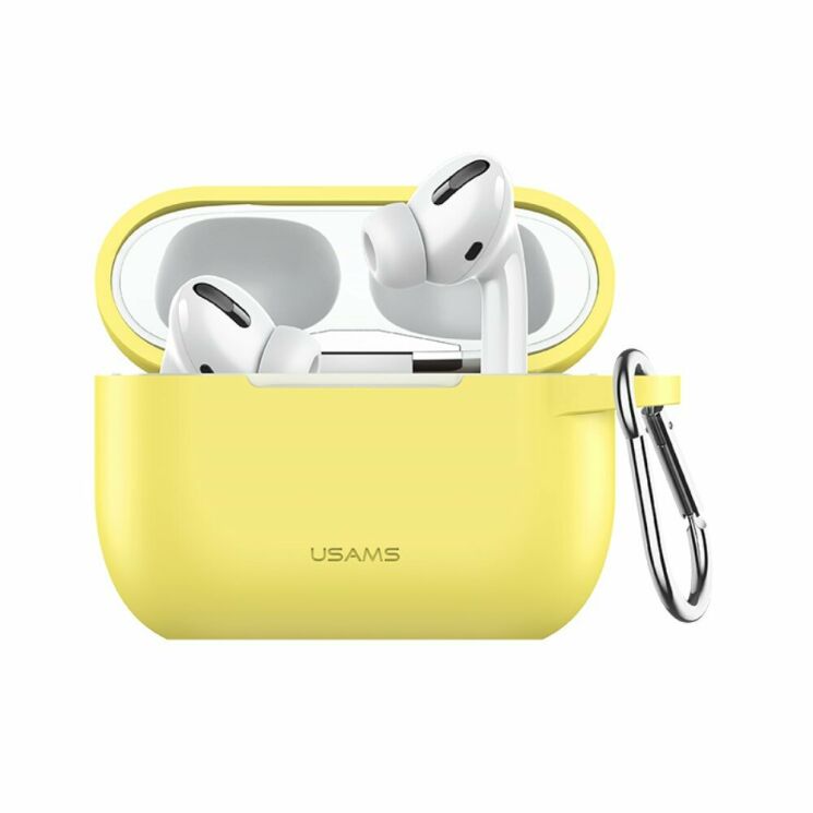 Захисний чохол USAMS US-BH568 Protective Cover для Apple AirPods Pro - Yellow: фото 1 з 17