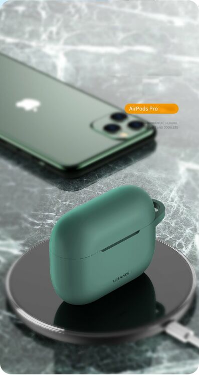 Захисний чохол USAMS US-BH568 Protective Cover для Apple AirPods Pro - Yellow: фото 7 з 17