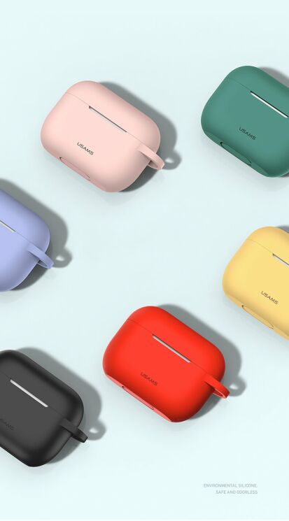 Захисний чохол USAMS US-BH568 Protective Cover для Apple AirPods Pro - Yellow: фото 10 з 17
